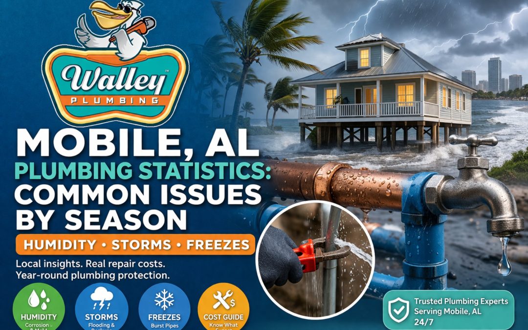 Mobile, AL Plumbing Statistics: Common Issues by Season (Humidity, Storms, Freezes)