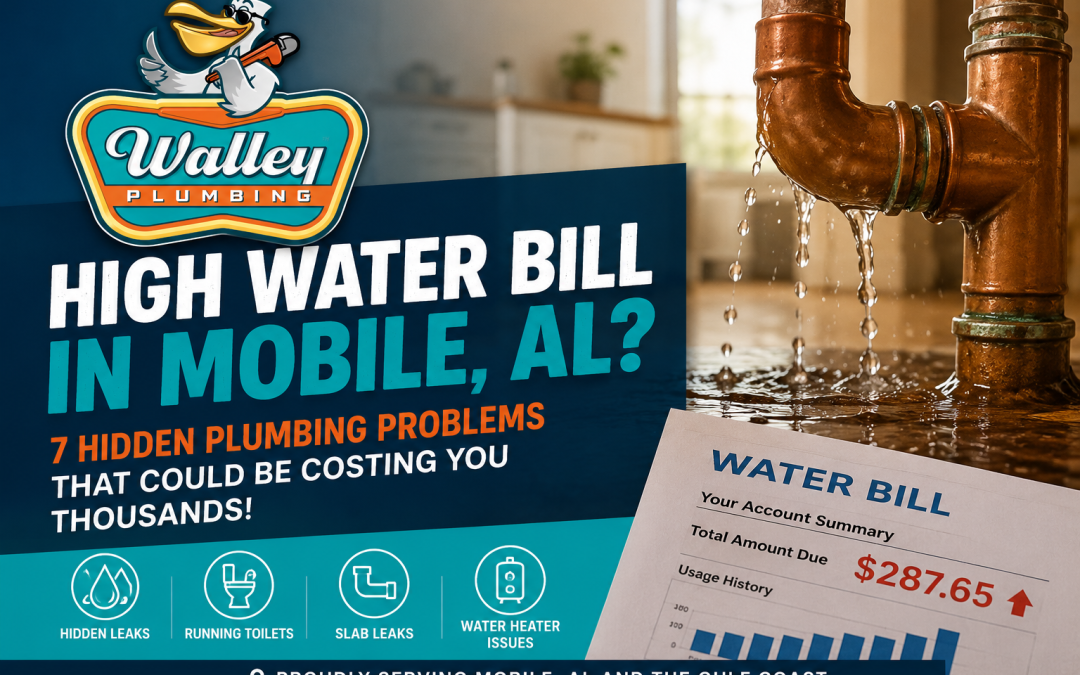 Why Your Water Bill Suddenly Increased: 7 Hidden Plumbing Problems in Mobile, AL Homes